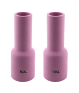 Two size 10XL pink ceramic large-diameter gas-lens cups