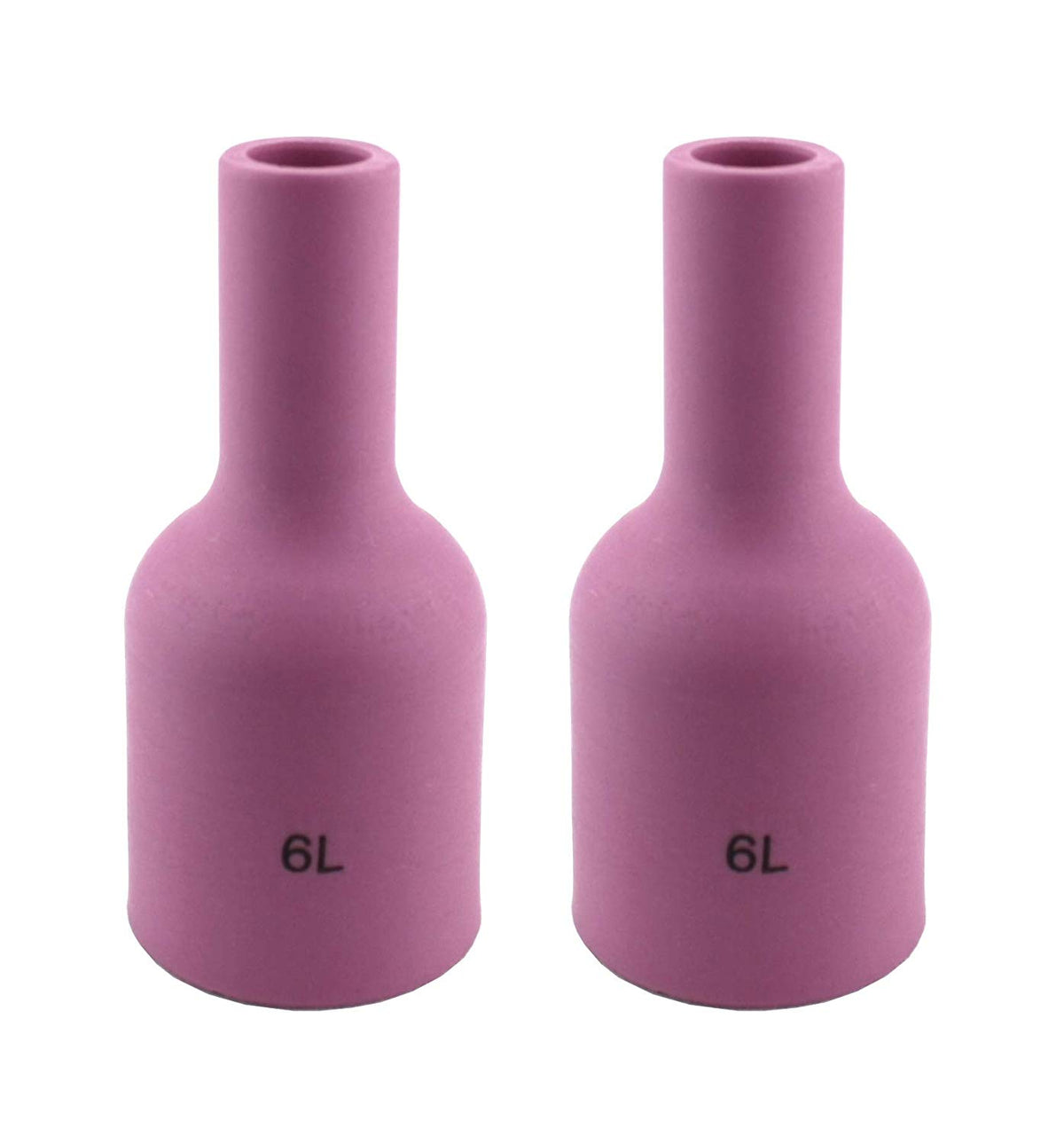 Two size 6L long large-diameter TIG gas-lens cups