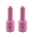 Two size 8XL pink ceramic large-diameter gas-lens cups