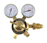 Two-stage inert-gas regulator with dual gauges and CGA-580 inlet