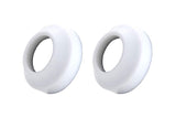 Two white standard TIG torch cup gaskets