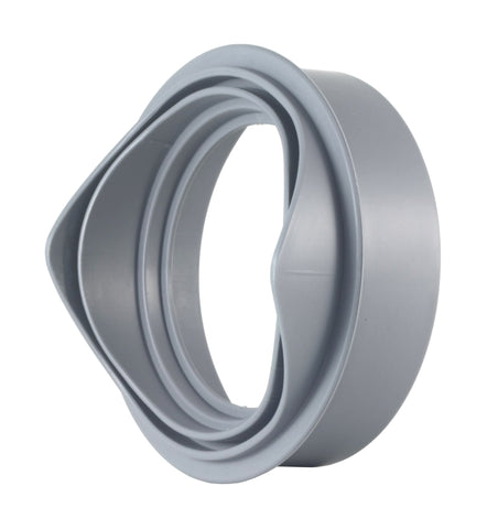 Gray URA WATER UA100 bottom outlet adapter with concentric pipe connection