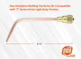 W-J welding-tip length and side view