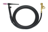 WP-17V TIG torch cable assembly with 105Z57 stud adapter