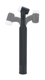 WP-18F flexible water-cooled TIG head shown at different bend angles