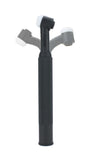 WP-20F flexible water-cooled TIG head shown at different bend angles