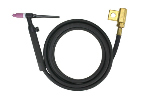 WP-26V TIG torch cable assembly with 45V62 stud adapter