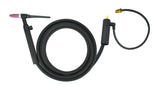 WP-26 valved TIG torch with cable and external-gas Dinse adapter
