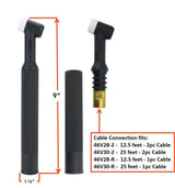 WP-26 torch head dimensions and compatible cable models