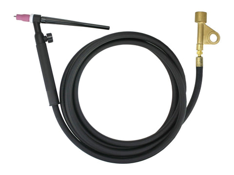 WP-9V TIG torch with one-piece cable and 105Z57 stud adapter