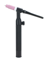 Close view of WP-26V torch head with gas valve, cup and back cap