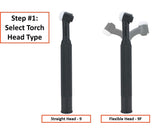 WP-9 rigid and WP-9F flexible non-valved head options