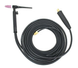 Valve TIG torch with coiled cable and LC-40 connector