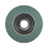 Zirconia Flap Disc, 4-1/2 x 7/8, 120 Grit, T29: abrasive working surface