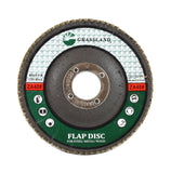 Zirconia Flap Disc, 4-1/2 x 7/8, 40 Grit, T29: label side