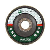 Zirconia Flap Disc, 4-1/2 x 7/8, 60 Grit, T29: label side