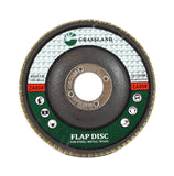 Zirconia Flap Disc, 4-1/2 x 7/8, 80 Grit, T29: label side